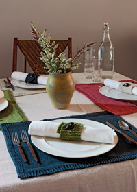 Flavor placemat & napkin ring